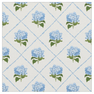 Tissu Blue Hydrangea Grandmillennial