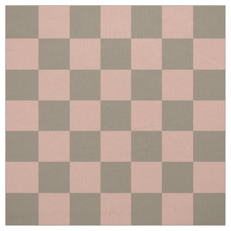 Tissu Blush Neutral Checkerboard - Premium Pima Cotton