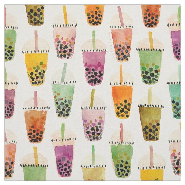 Tissu BOBRA'S Colorful Boba Tea (Échantillon)