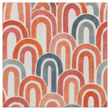 Bohemian arch fish scale painted pattern