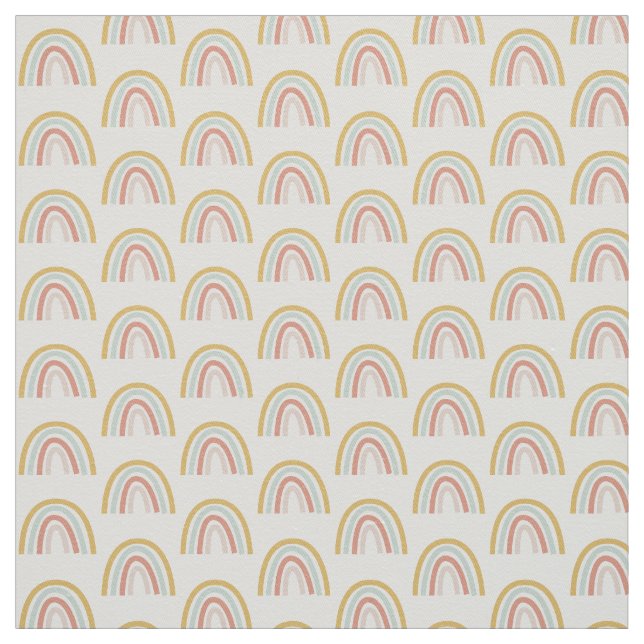 Tissu Boho Pastel Mini Rainbow Cotton Fabric (Échantillon)