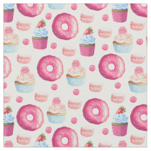 Tissu Bonbons à fraise