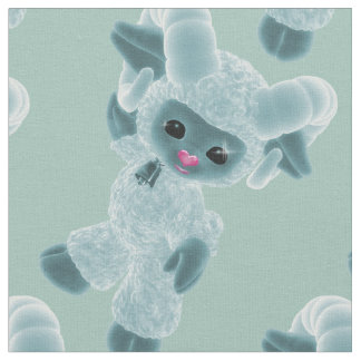 Tissu Bonjour Bébé Plush Toy Ram Pays Vert