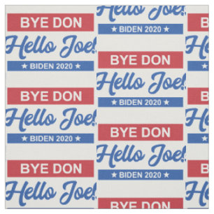 Tissu Bonjour Joe Biden 2020 Motif