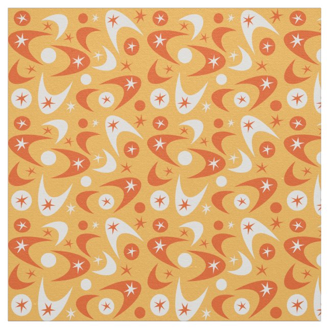 Tissu Boomerangs Rétro (Échantillon)