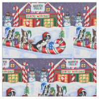 Boston Terriers Sucre de canne Père Noël Christmas