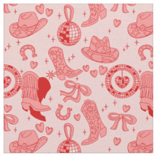 Tissu bottes de cowgirl disco rose country rodéo western