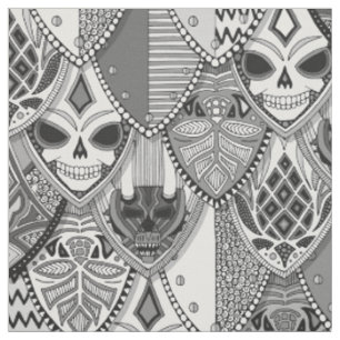 Tissu boucliers gothiques bw