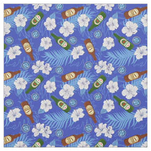 Tissu Bouteilles de bière Fleurs tropicales Chemise Hawa