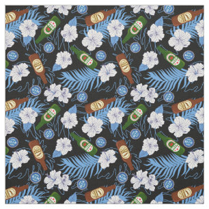 Tissu Bouteilles de bière Fleurs tropicales Chemise Hawa