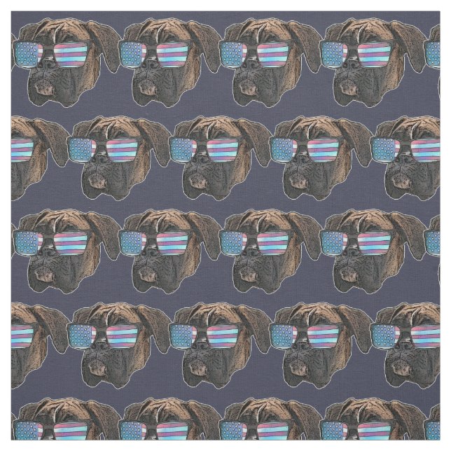 Tissu Boxer dog Custom Fabric (Échantillon)