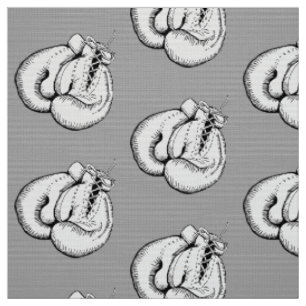 TISSU BOXING ÉLÉGANT GLOVES SPORTS MOTIF