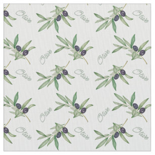 Tissu branches d'olivier