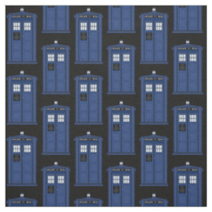 Tissu britannique bleu de boîte de police pour le