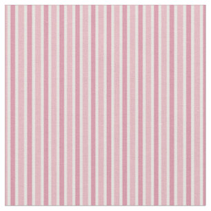 Tissu Brouillard rose, marguerite rose et rayures blanch