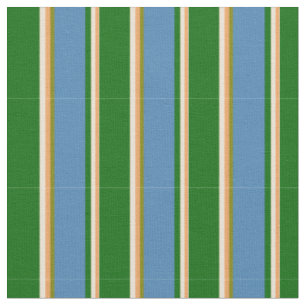 Tissu Brown, Bisque, Vert foncé, Bleu & Vert Motif