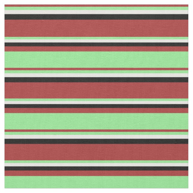 Tissu Brown, vert clair, blanc et noir (Fermer)