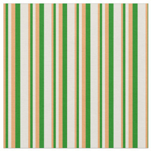Tissu Brown, vert et beige