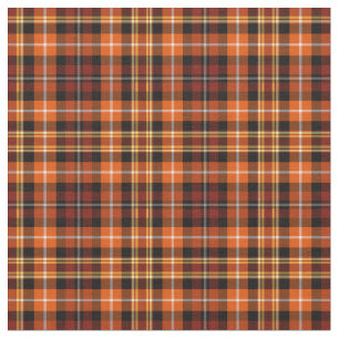 Tissu Brun de reinette de plaid de chute, orange et