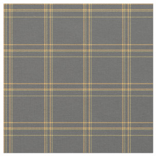 Tissu Bûcheron à cellules grises jaunes tartan pratique