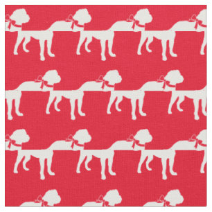 Tissu Bull Mastiff Chien Silhouette Animal Bullmastiff R