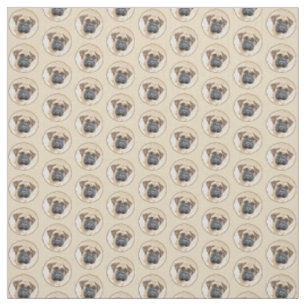 Tissu Bullmastiff Painting - Cute Original Dog Art