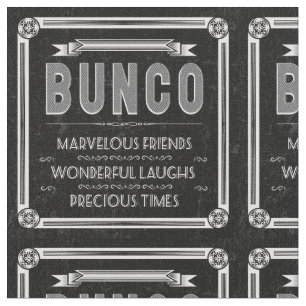 Tissu Bunco Fabric - Typographie Vintage