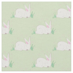 Tissu Bunny Rabbit Aquarelle Bébé Décor Chambre