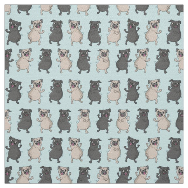 Tissu Buste de chiot de carlin de dispositif trembleur (Échantillon)