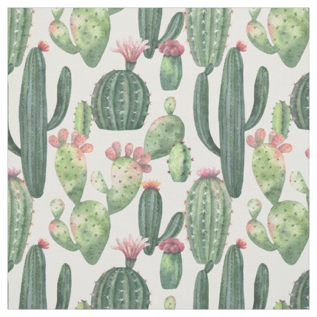 Tissu Cacti du désert| Thème du désert (Échantillon)