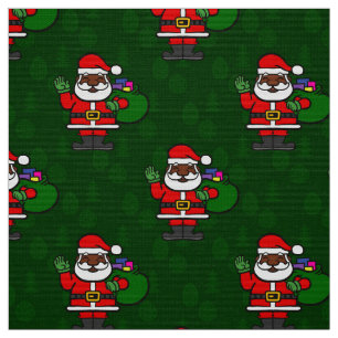 Tissu cadeau de noël de père Noël en Afrique