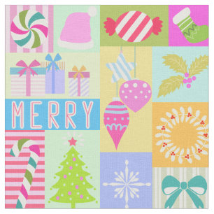 Tissu Calendrier de Noël