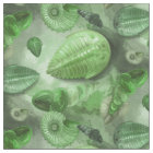 Calques Fossiles - Texture de pierre - (Vert)