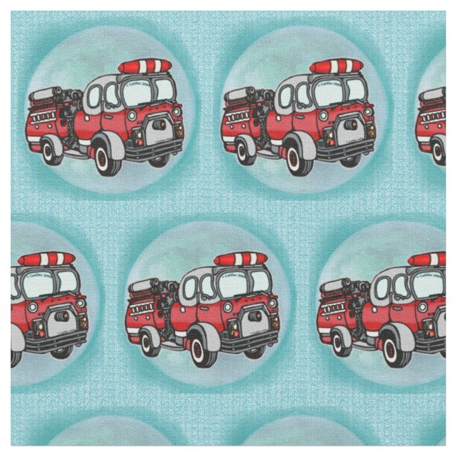 Tissu Camion d'incendie Little Water (Fermer)