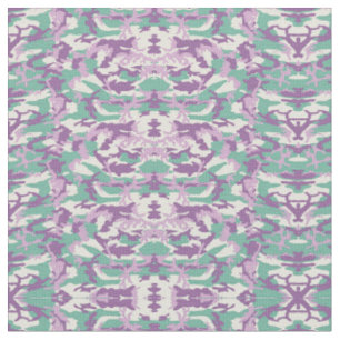 Tissu Camouflage militaire violet rose-vert