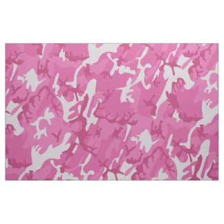 Tissu Camouflage rose Motif Camo rose