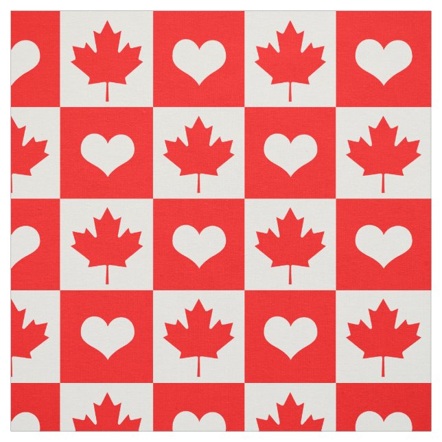 Tissu canadien et feuille d'érable, drapeau du coe (Échantillon)