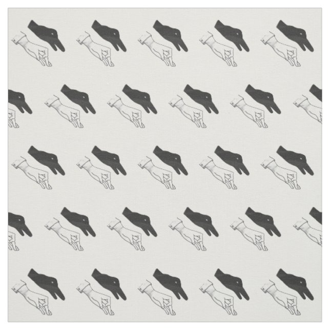 Tissu Canard Silhouette main (Échantillon)