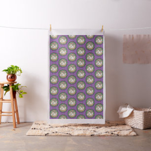 Tissu Canetons et fleurs