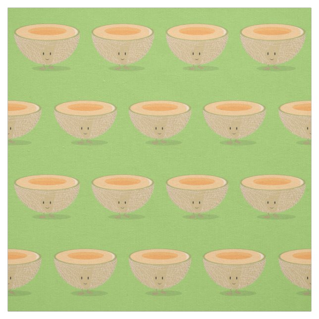 Tissu Cantaloup de sourire (Échantillon)