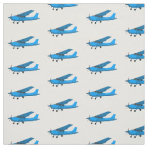 Tissu Caricature d'avion à voilure fixe