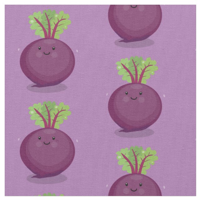 Tissu Caricature de la cuisine à la racine de betterave  (Fermer)