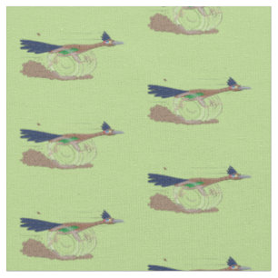 Tissu Caricature d'oiseau du désert drôlement amusante