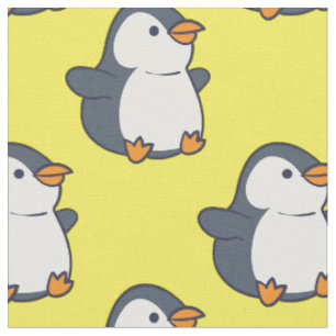 Tissu Caricature pour enfants en pingouin mignon