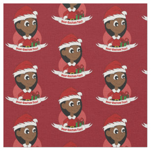 Tissu Caricature pour fille de Noël