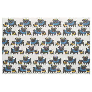Tissu Carlins noirs 2