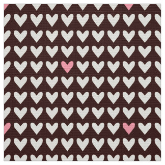 Tissu CARNIVAL - Coeurs de Saint Valentin rose mou sur l
