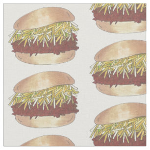 Tissu Carolina Nord Style NC Pork Barbecue Sandwich Barb