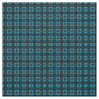 Tissu Carré bleu