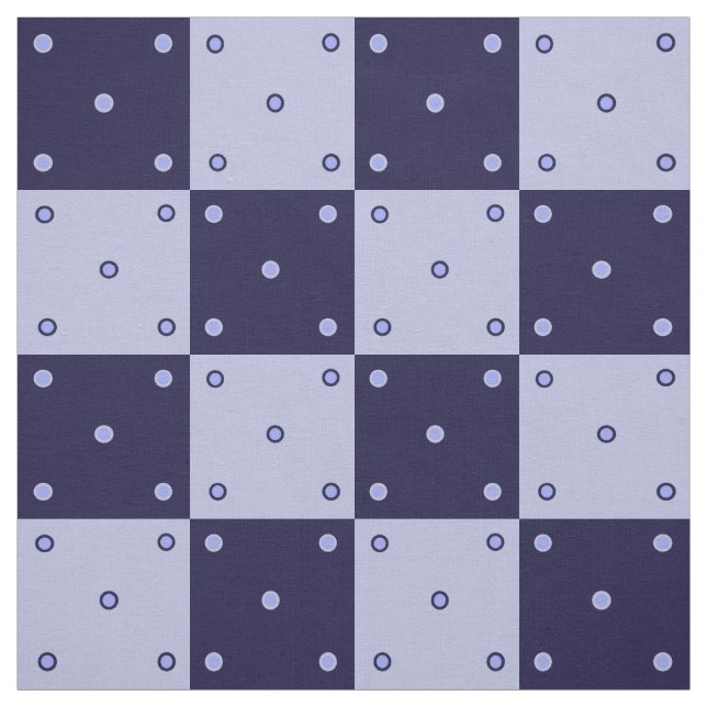 Tissu Carré bleu foncé et bleu clair (Échantillon)